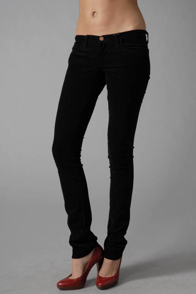 corduroy jeans black