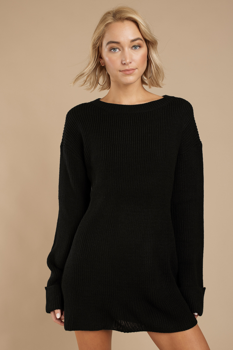 cute black sweater dresses