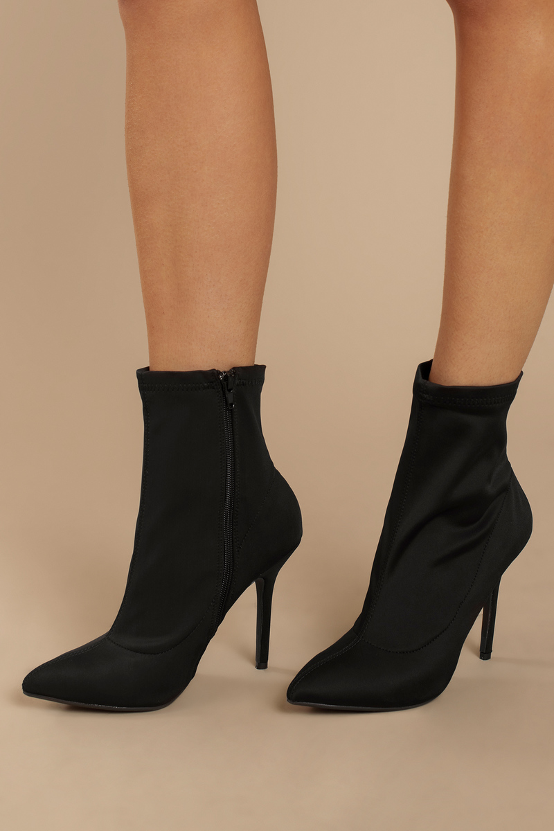 pointed toe stiletto booties
