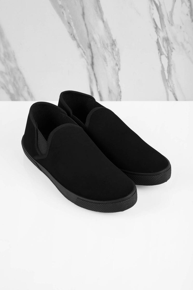 Cute Black Sneakers - Everyday Shoes 