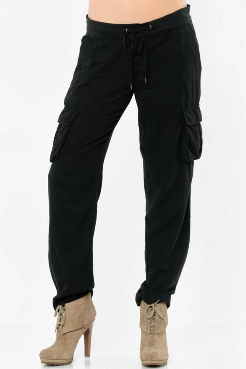 womens black cargo pants australia