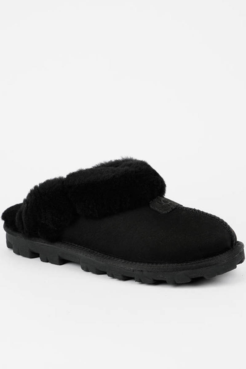 all black ugg slippers