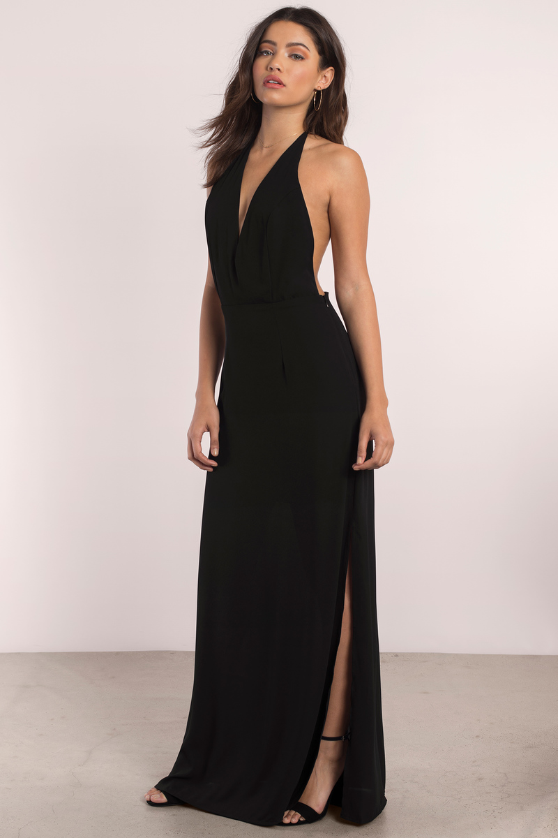 Sexy Black Dress - Exposed Back Dress - Full Dress - Maxi Dress - $21 ...
