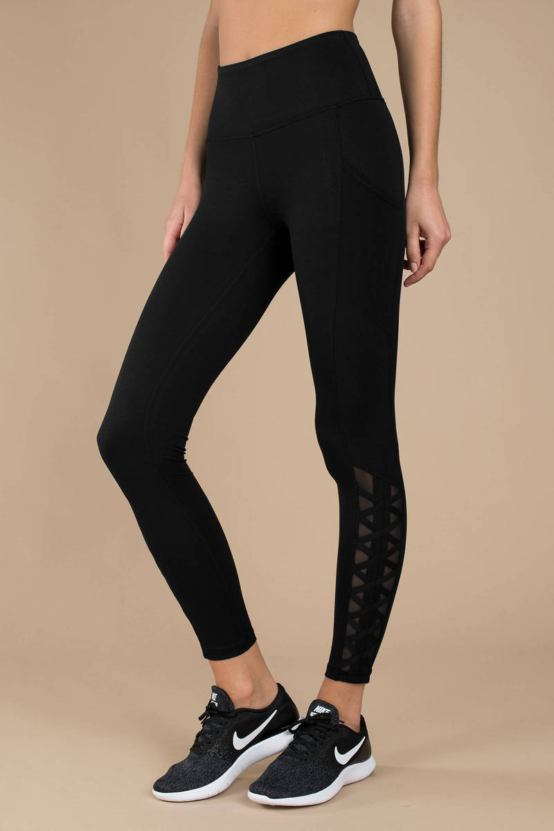 high waisted black leggings with pockets