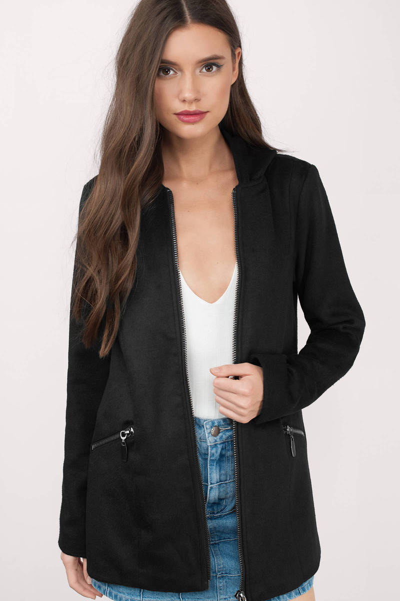 Cheap Black Coat - Black Coat - Wool Coat - $52.00
