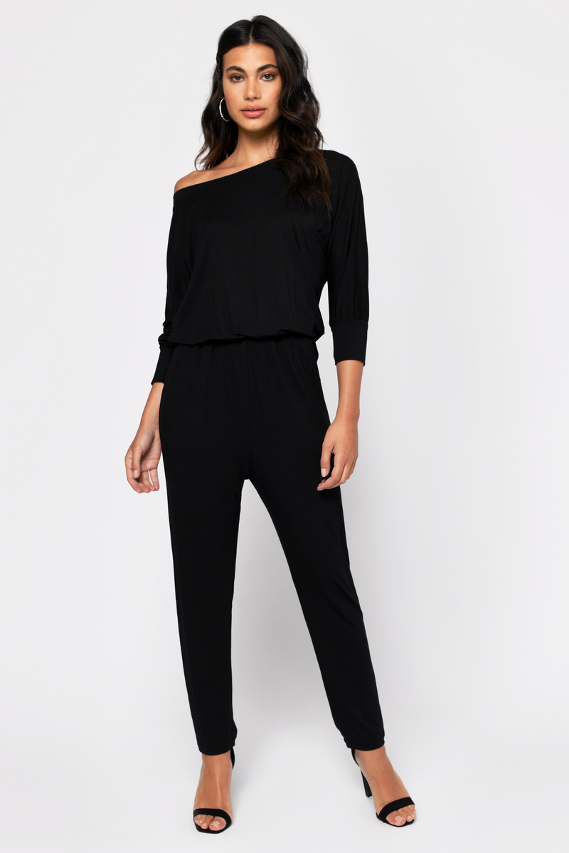 jumpsuit shoulder off