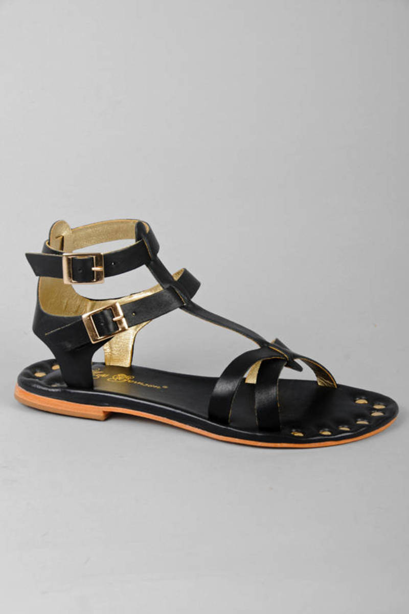 Women's Sandals | Leather Sandals, Brown Lace Up Gladiators | Tobi