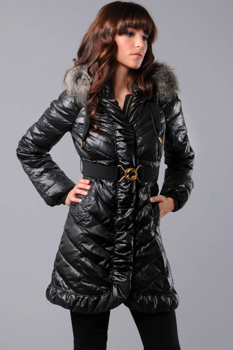 juicy couture coat with fur hood