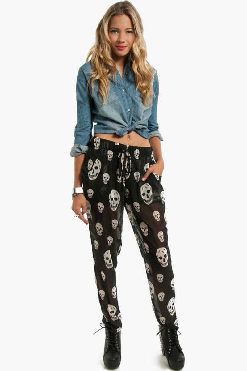 ralph lauren skull pants