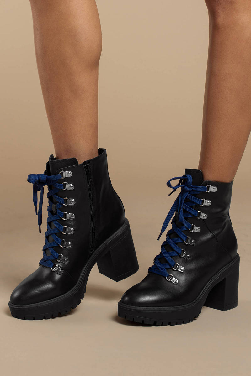 steve madden black leather boots