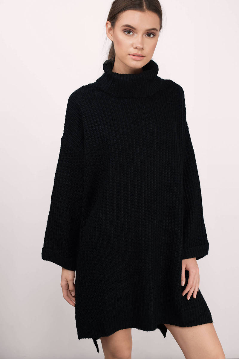 Trendy Black Sweater Oversized Sweater Black Sweater 84 Tobi US