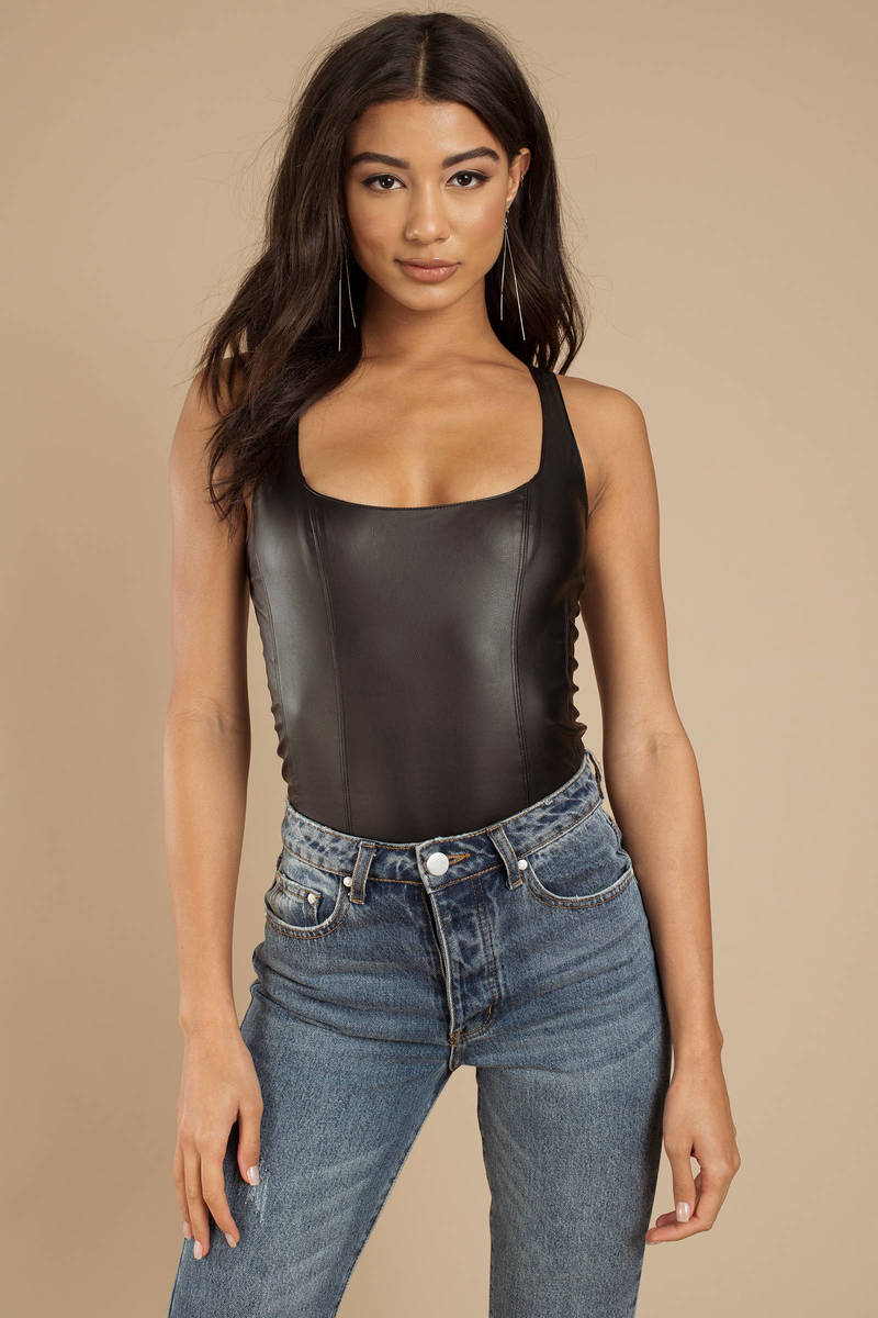 free people black bodysuit