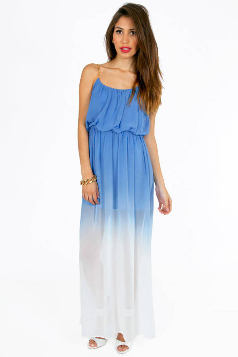Always Spirited Maxi Dress in Blue - $29 | Tobi US