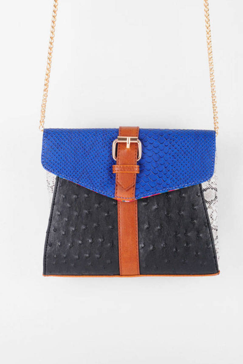 Desert Snake Shoulder Bag in Blue - $65 | Tobi US