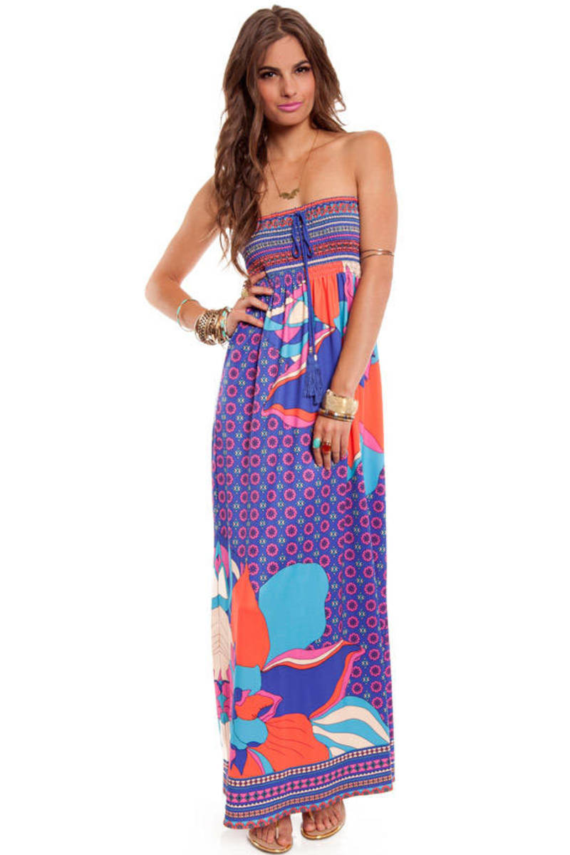 Get Rio Maxi Dress in Blue - $39 | Tobi US