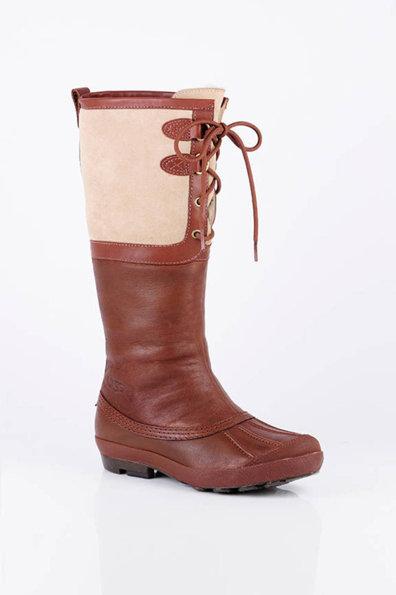 buy \u003e tall lace up duck boots, Up to 79 