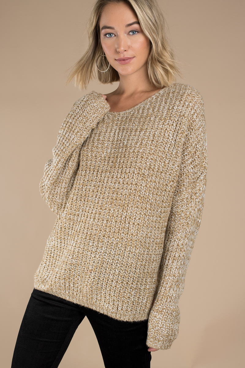 Cream Sweater - White Sweater - Long Woman Sweater - $22 | Tobi US
