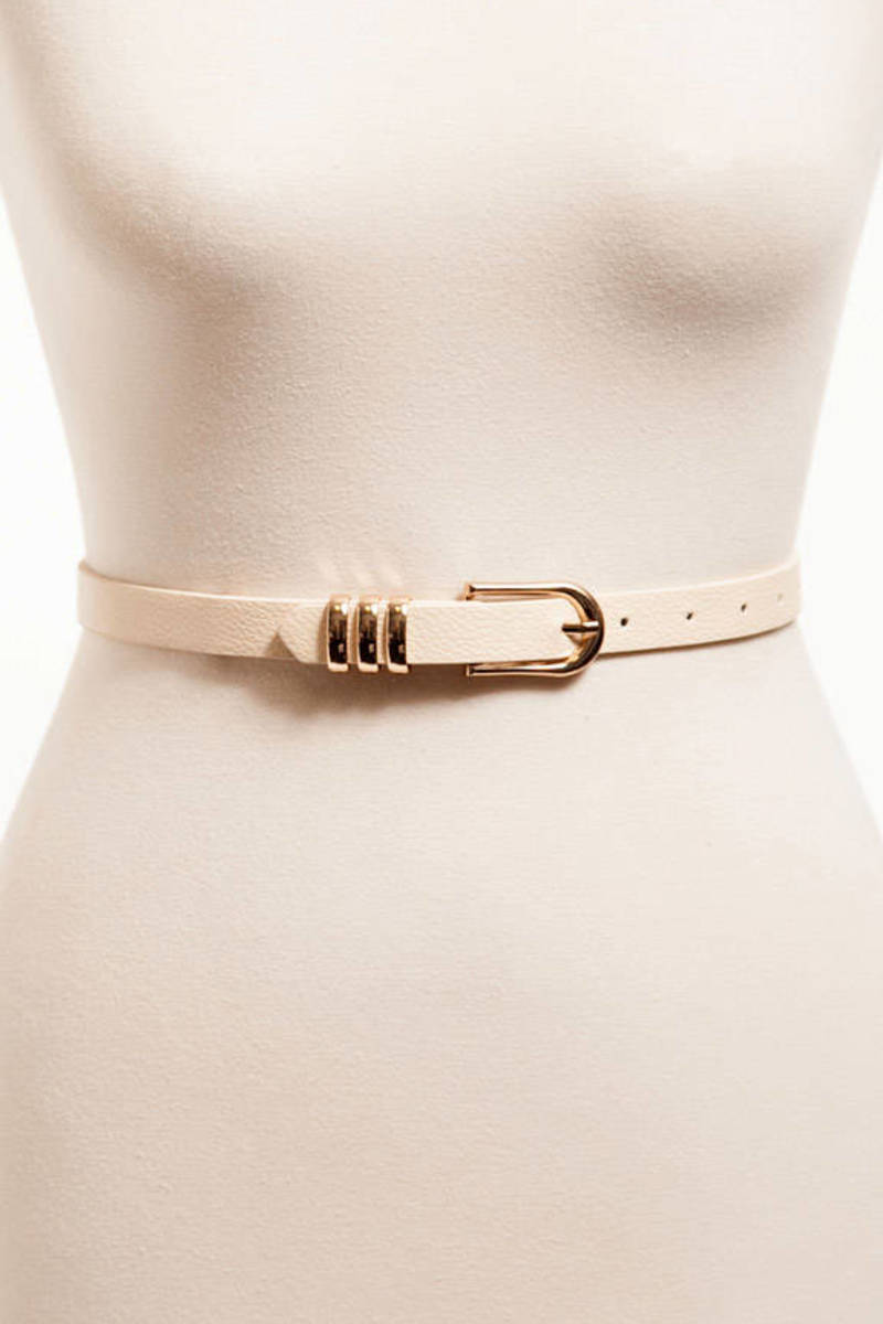 Triple Loop Belt in Cream - $10 | Tobi US