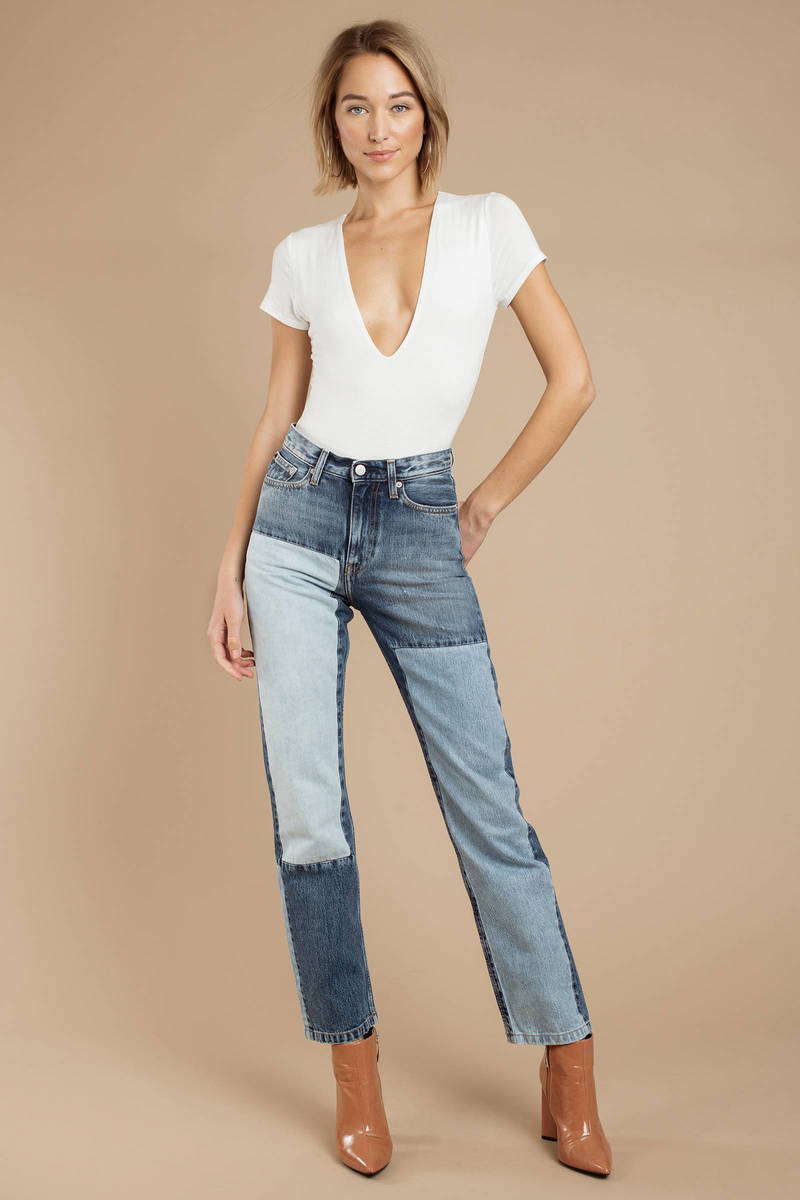 calvin klein women's straight jeans