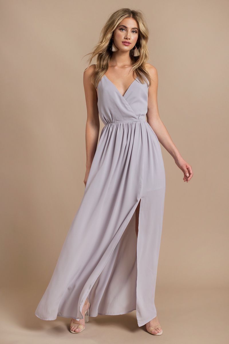 lavender flowy dress