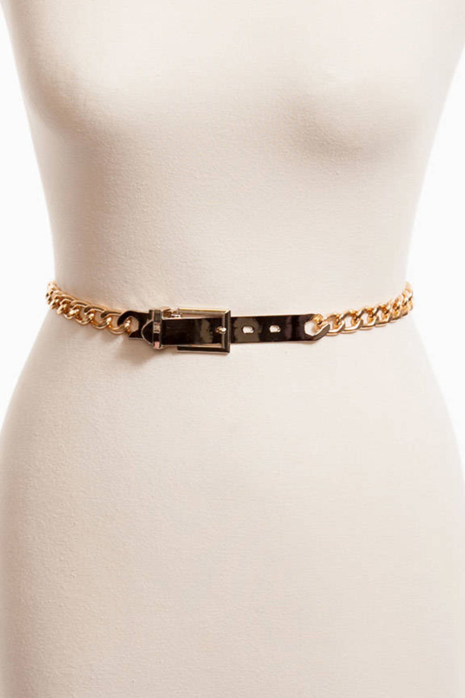 Chain Link Belt in Gold 16 Tobi US