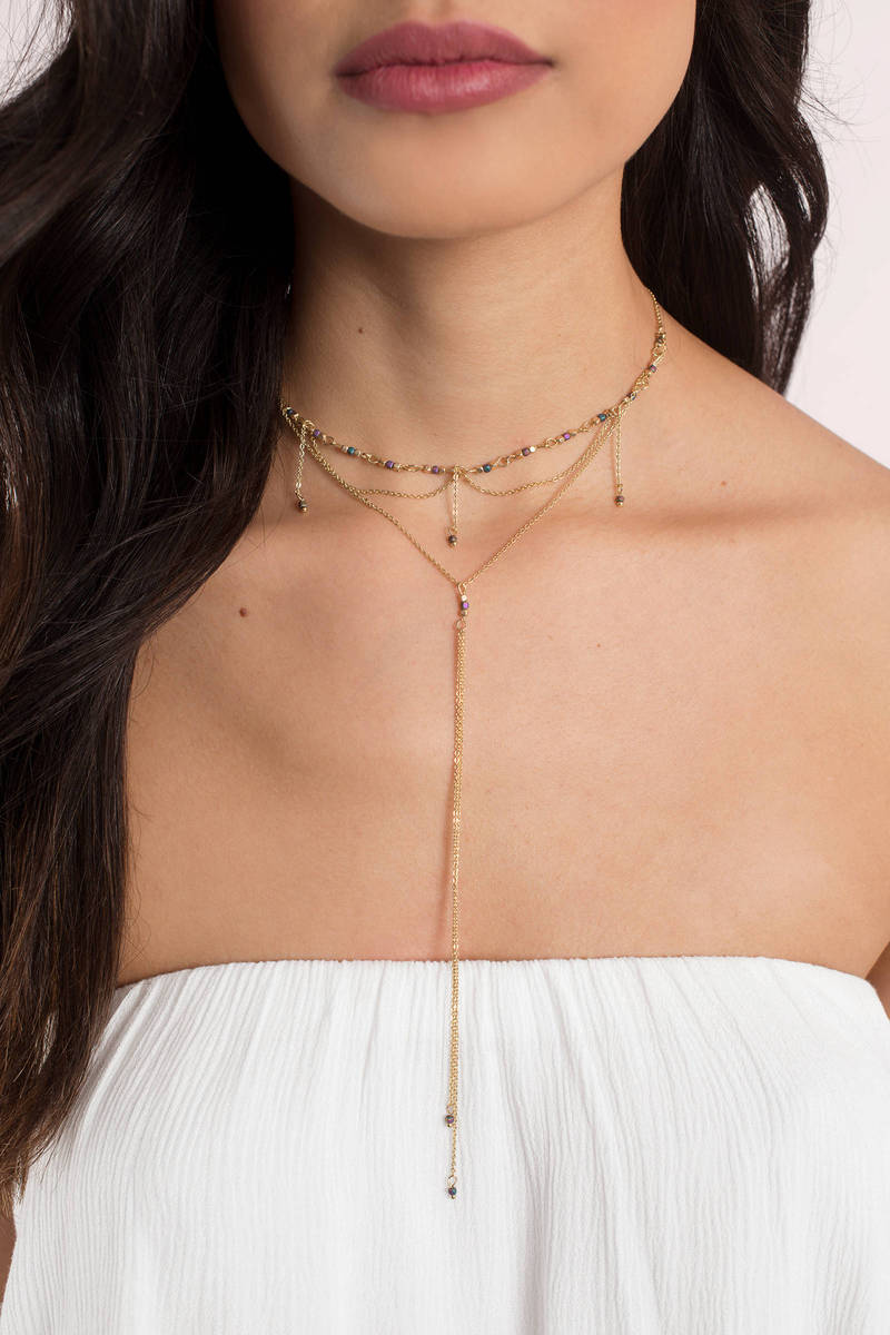 Boho Choker - Gold Layered Necklaces 