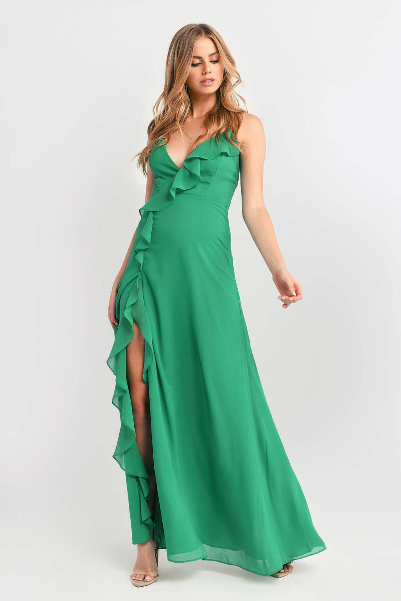 Letting Loose For Tonight Maxi Dress in Green - $138 | Tobi US