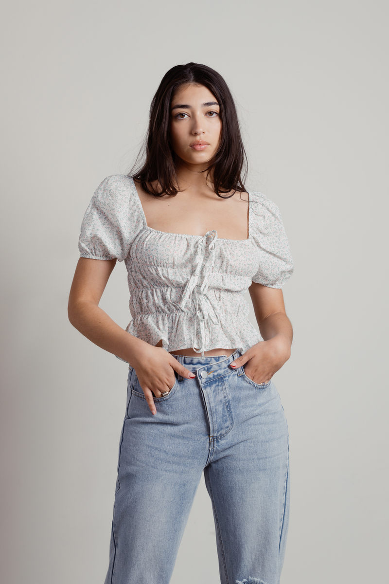 women's ruffle top