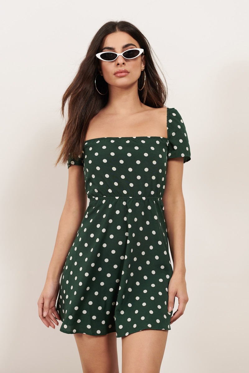 green dot dress