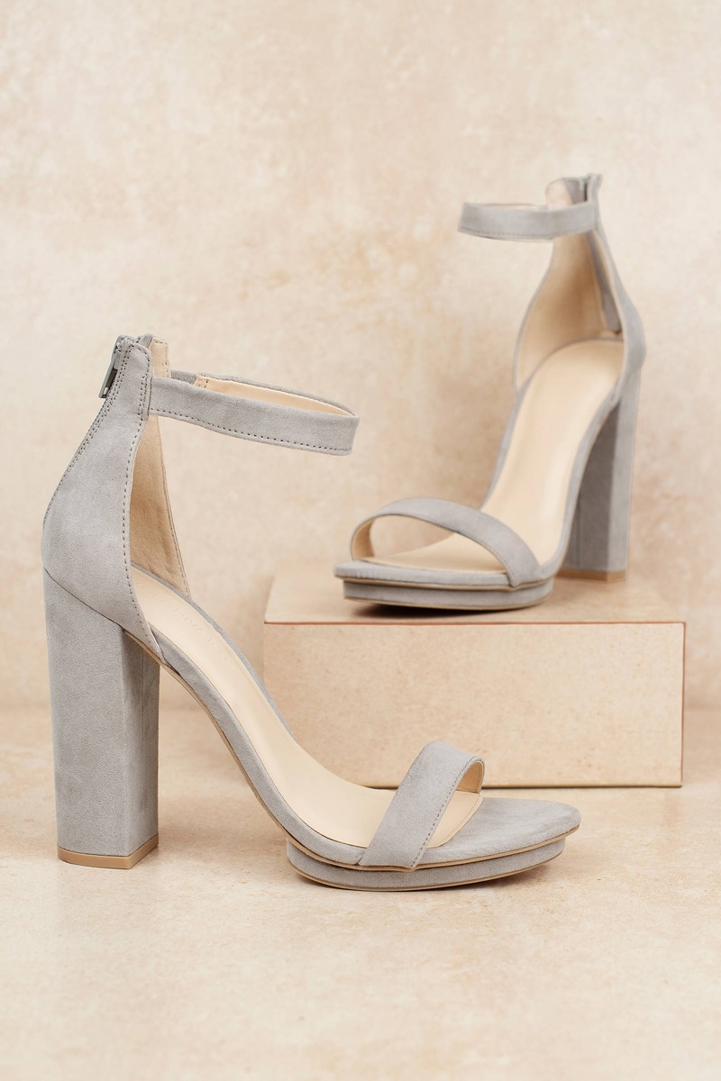grey heels