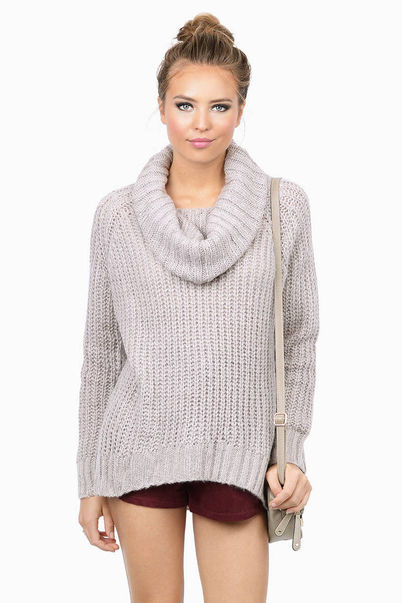 Under Cover Knit Sweater in Grey - $12 | Tobi US