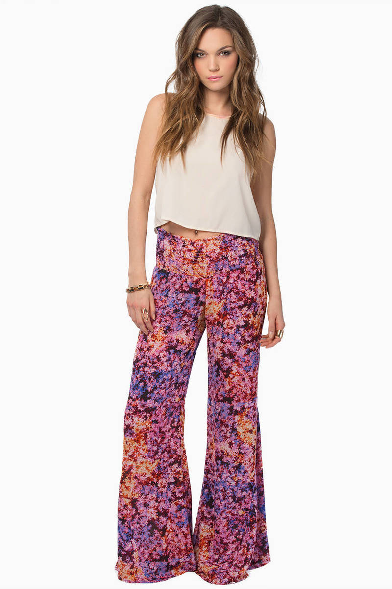 Robert's Party Pants in Groovy Gardens - $87 | Tobi US