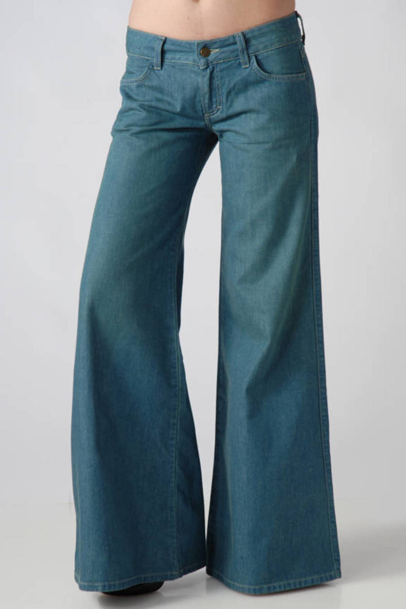 Devon Mega Flare Jeans in Harmony - $125 | Tobi US