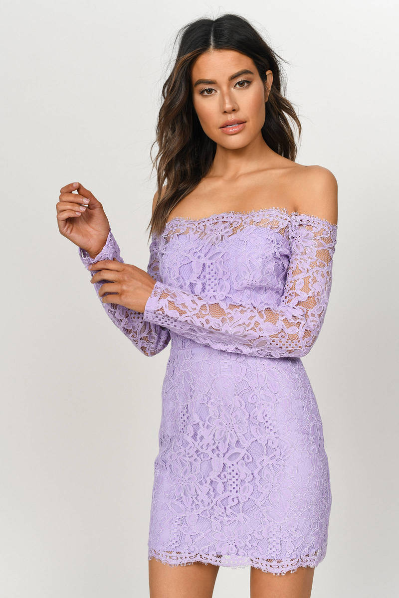 bodycon lilac dress