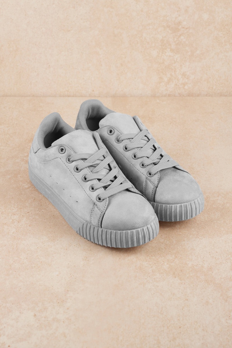cute grey sneakers