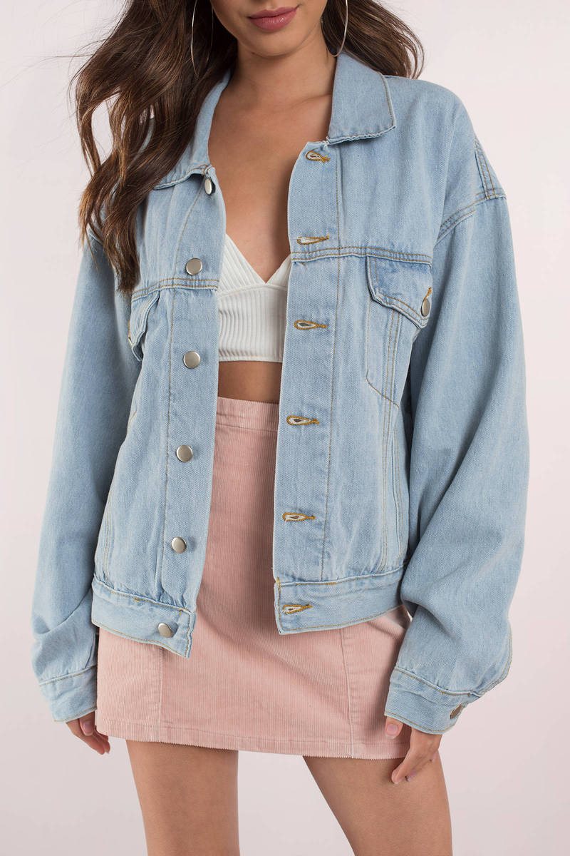 cute oversized jean jackets