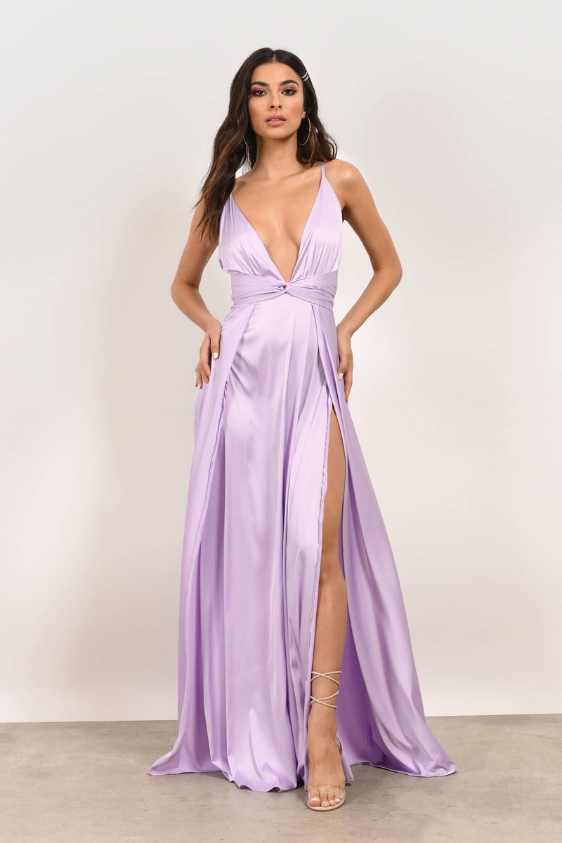 all purple dresses