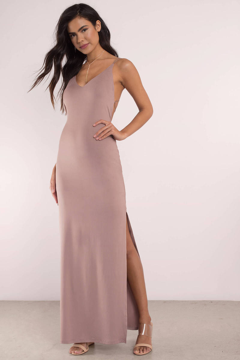 Sexy Wine Maxi Dress - Open Back Dress - Prom Dress - Maxi Dress - $27 ...
