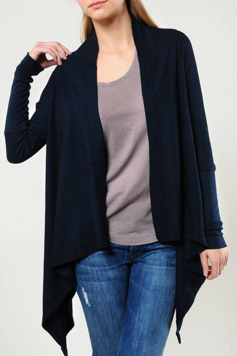 splendid draped thermal hoodie