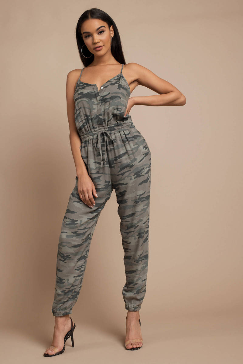 grey camo jumpsuit