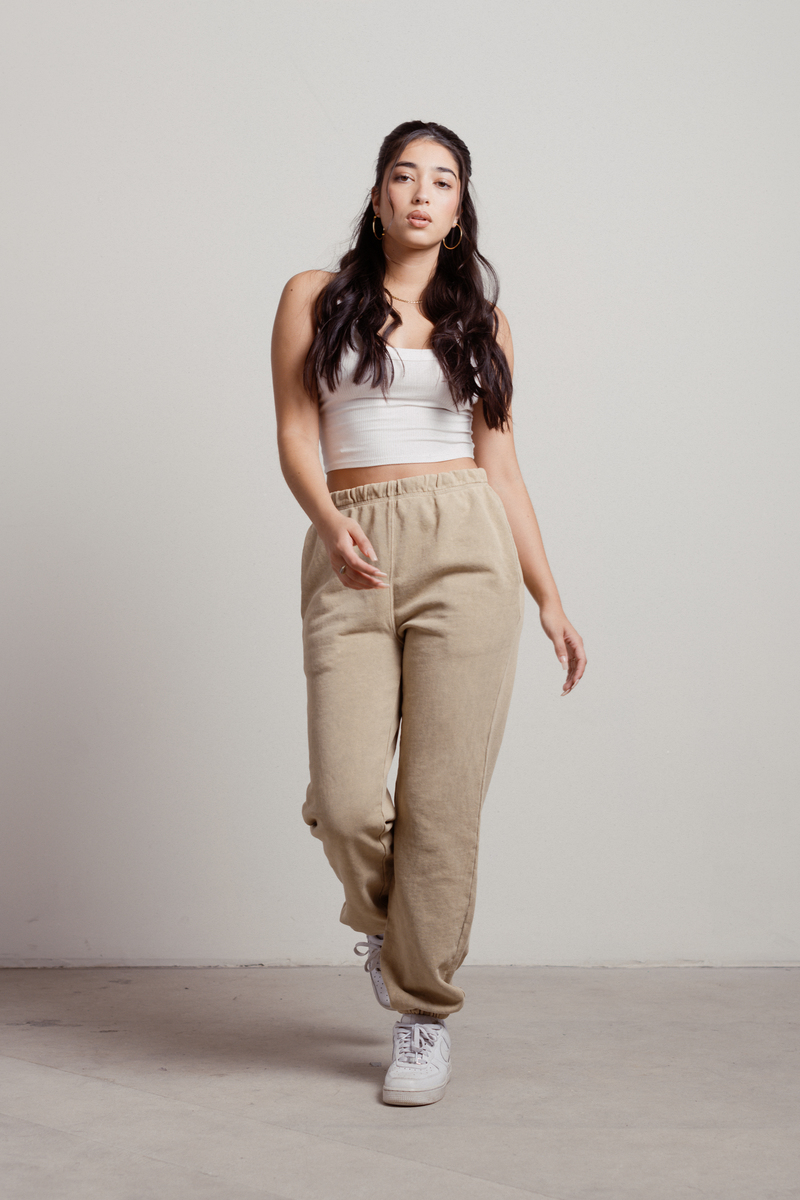 essentials olive sweatpants