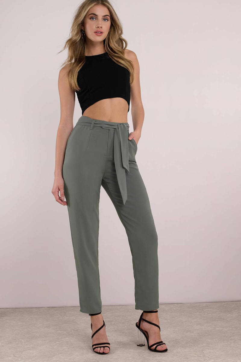 flowy tapered pants
