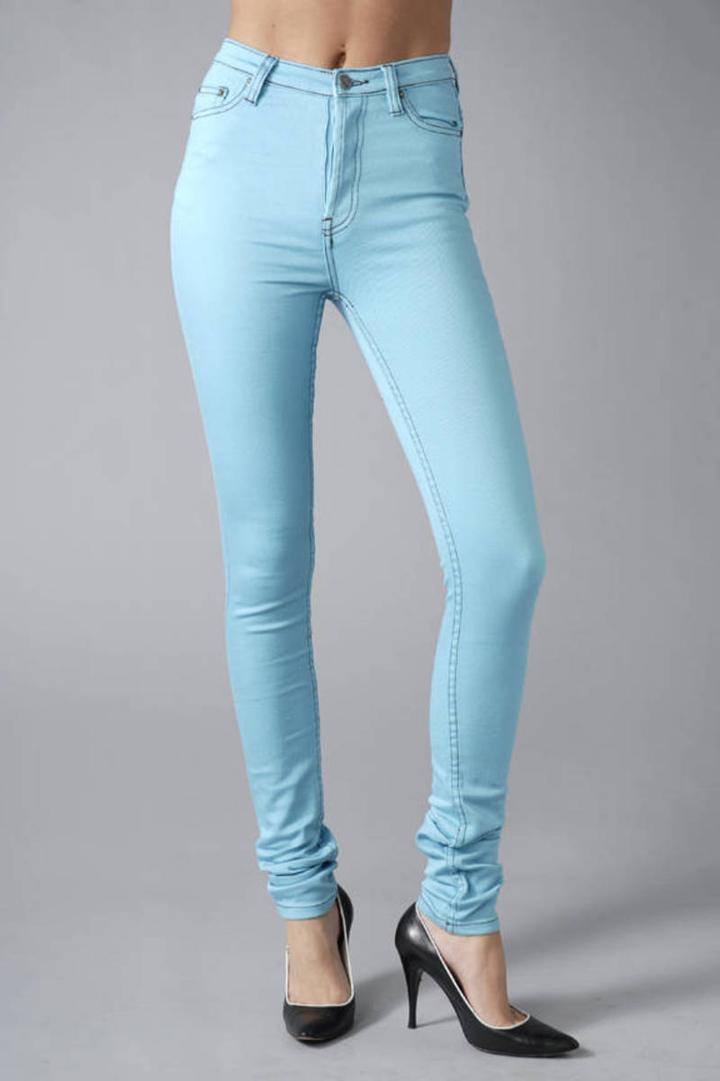 Blue Cheap Monday Jeans Colored Jeans Blue Skinny Jeans Tobi Sg