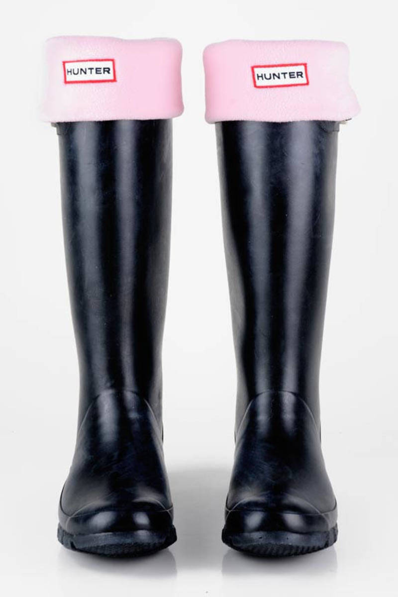 pink hunter boot socks