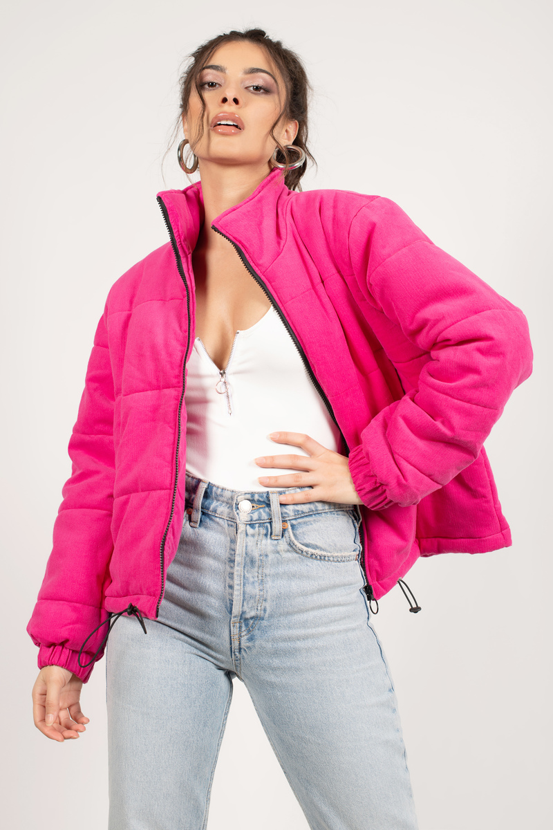 Get Over It Puffer Jacket in Pink - $99 | Tobi US