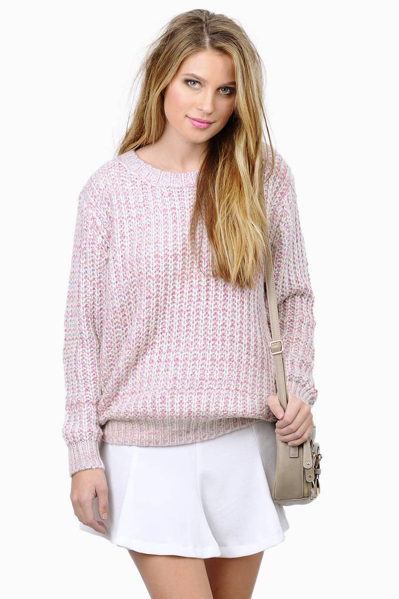 Cheap Pink Sweater - Pullover Sweater - Pink Sweater - $18 | Tobi US