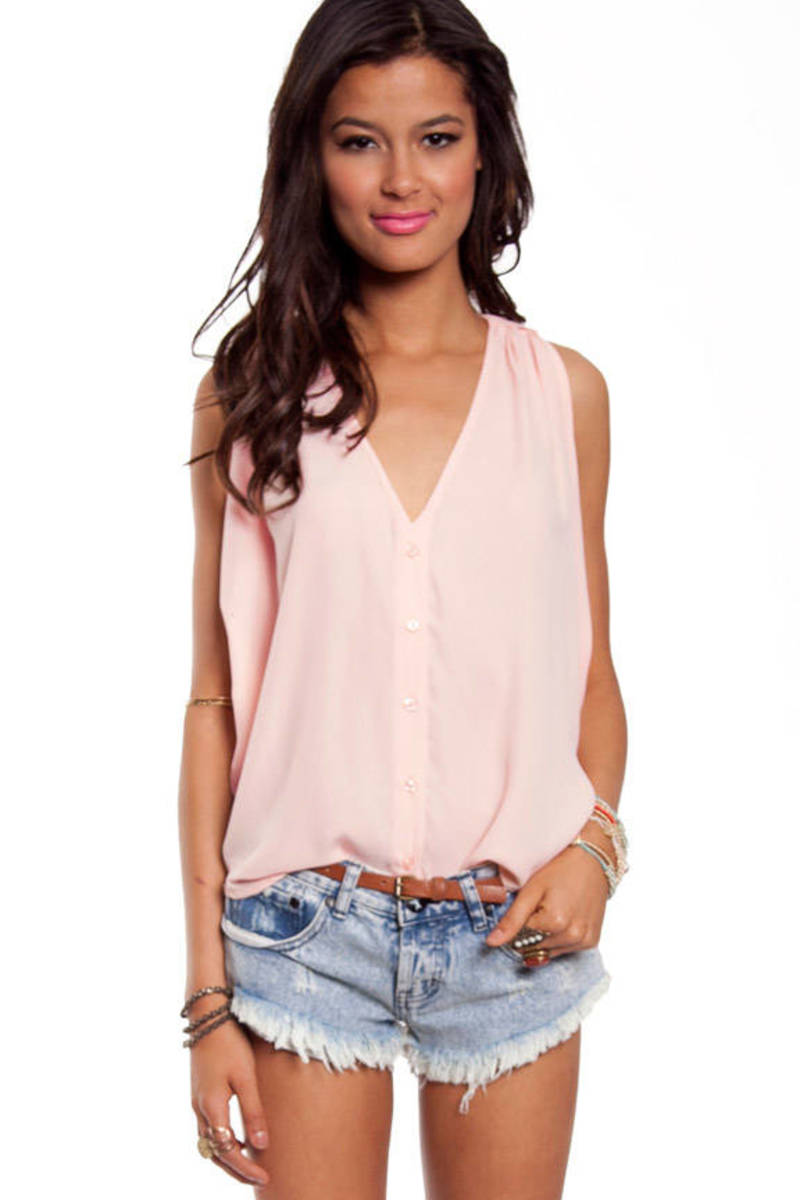 Twist and Turns Top in Pink - $44 | Tobi US