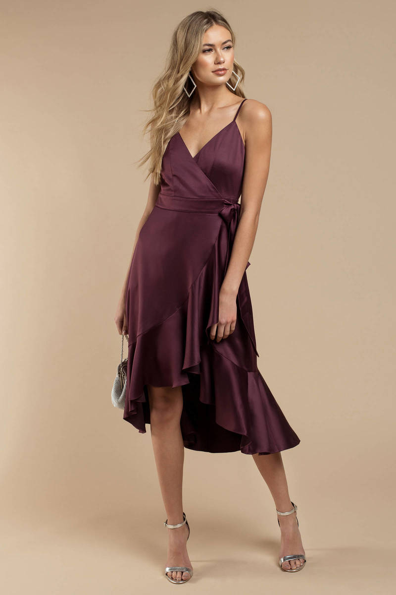 Plum Wrap Dress Flash Sales, UP TO 56% OFF | www.turismevallgorguina.com