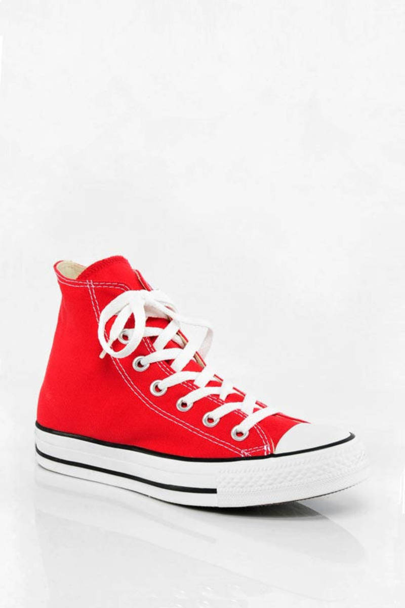 red all star sneakers