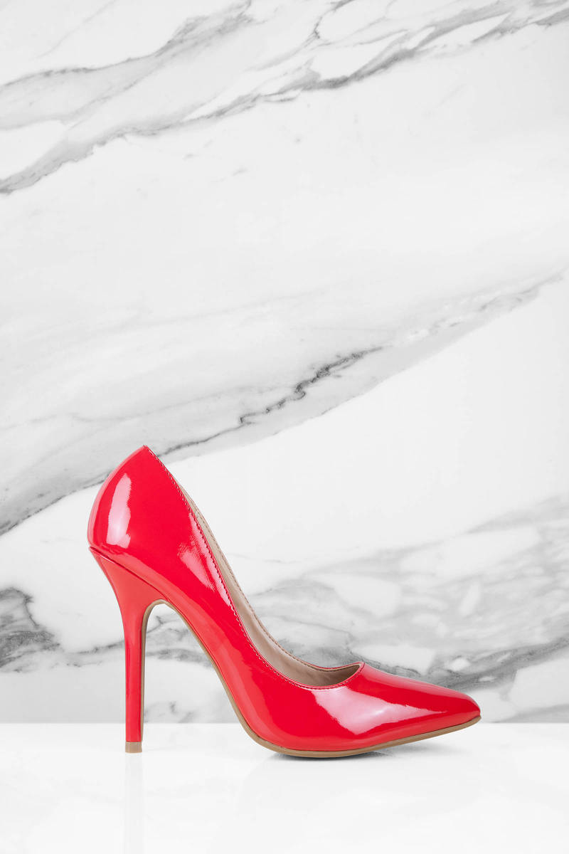 cherry red heels